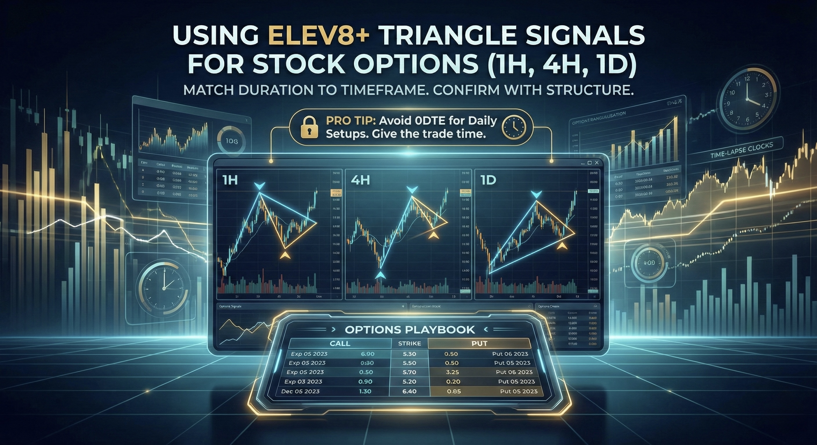 How to Use Elev8+ Triangle Signals for Stock Options